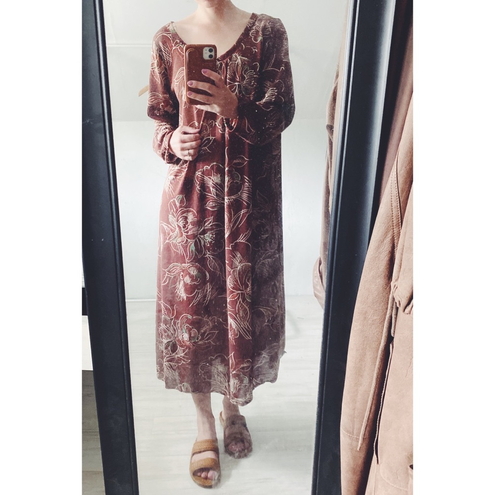Vintage 70s Floral MuMu Coverup